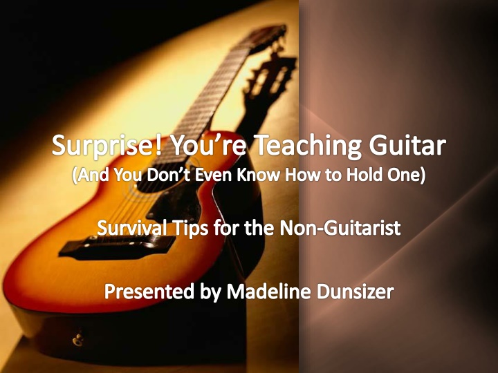 surprise you re teaching guitar