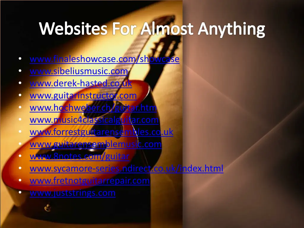 websites for almost anything