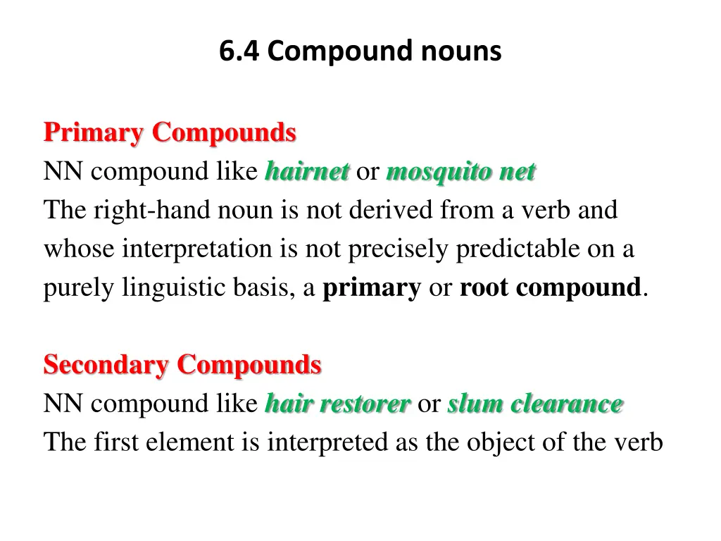 6 4 compound nouns 8