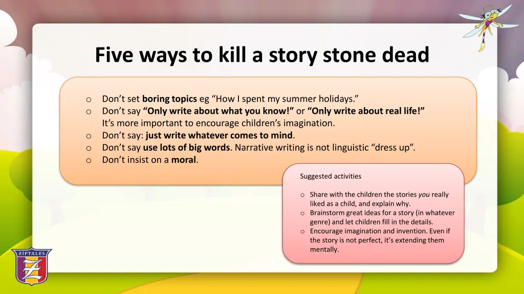 five ways to kill a story stone dead