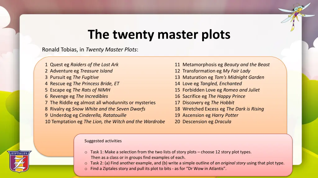 the twenty master plots