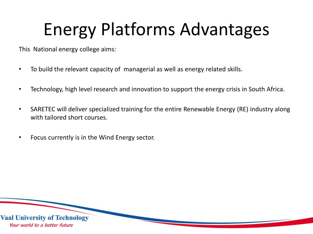 energy platforms advantages