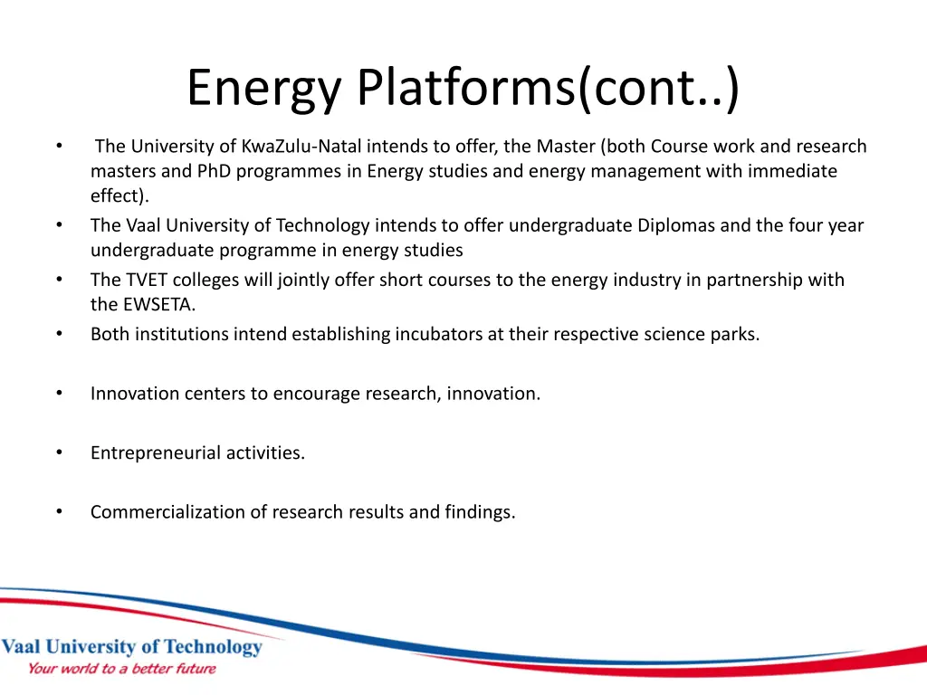 energy platforms cont