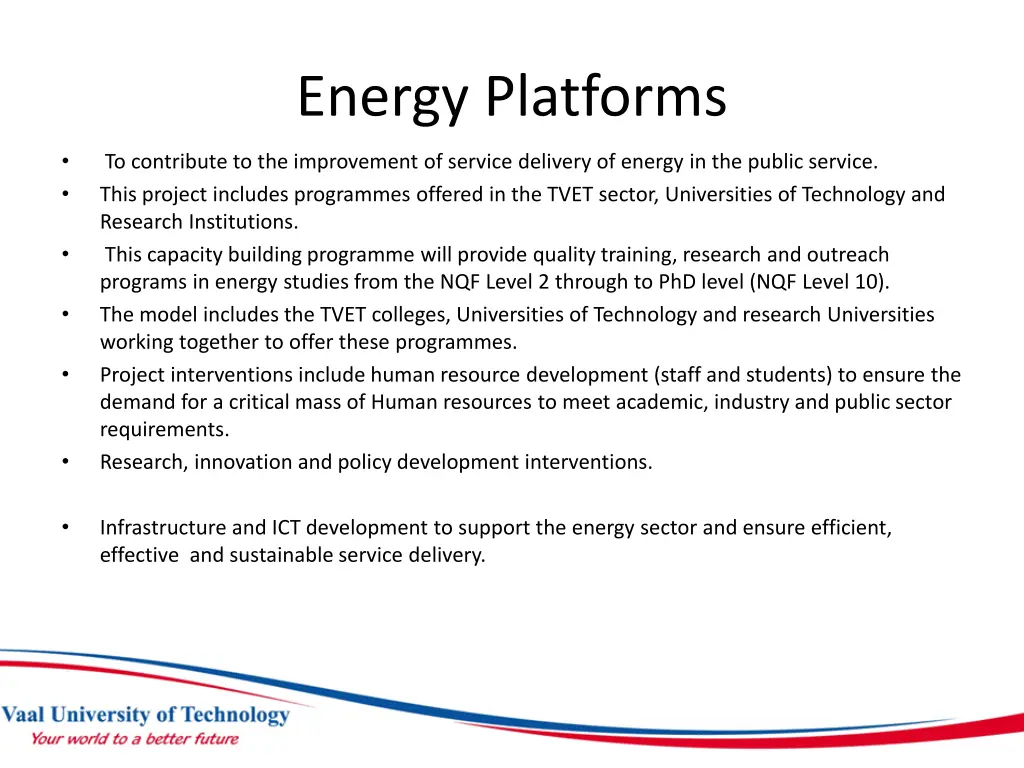 energy platforms