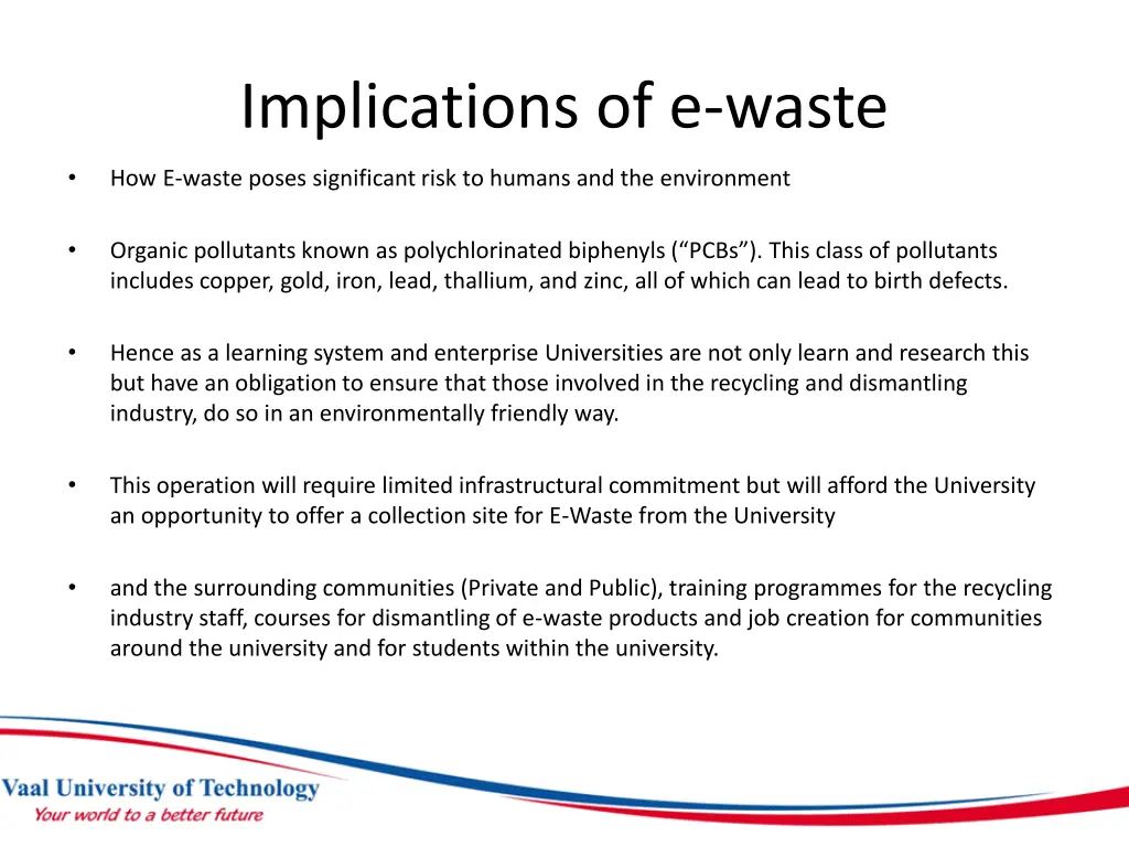 implications of e waste