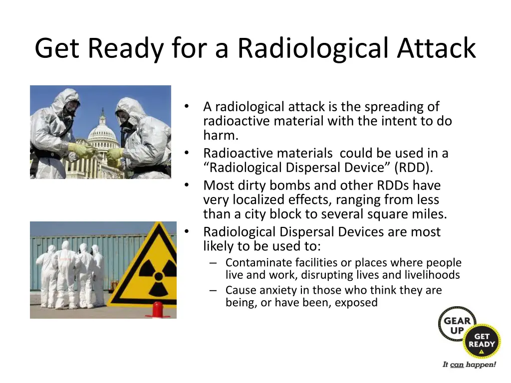 get ready for a radiological attack