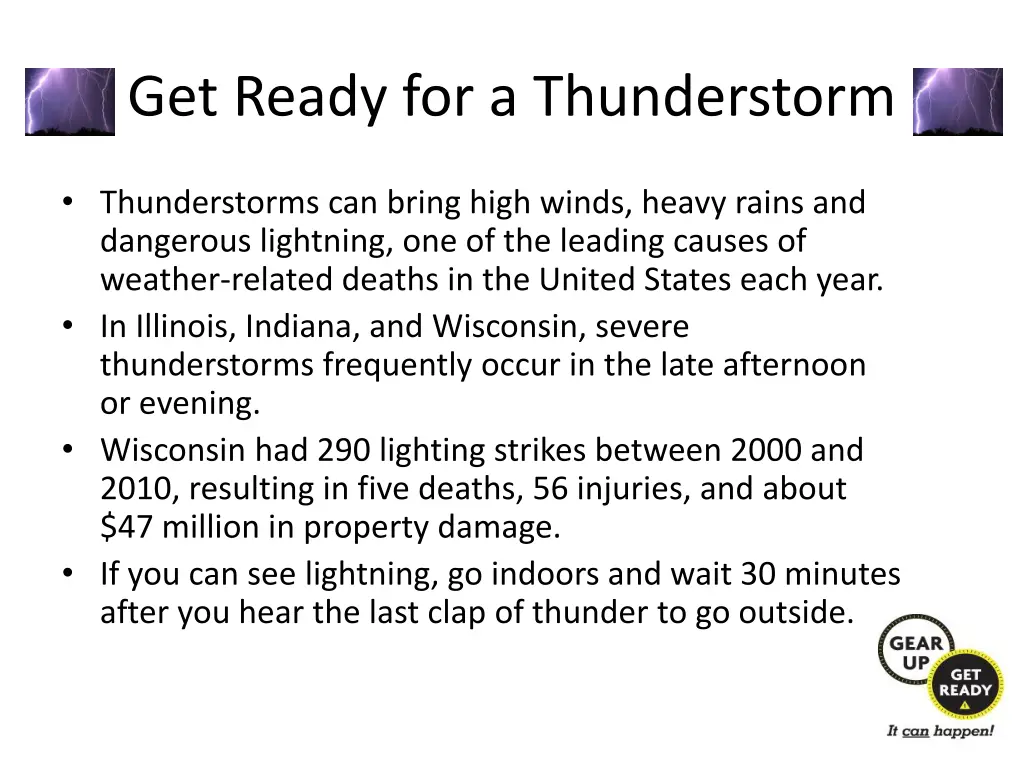 get ready for a thunderstorm