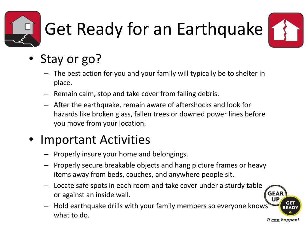 get ready for an earthquake 1