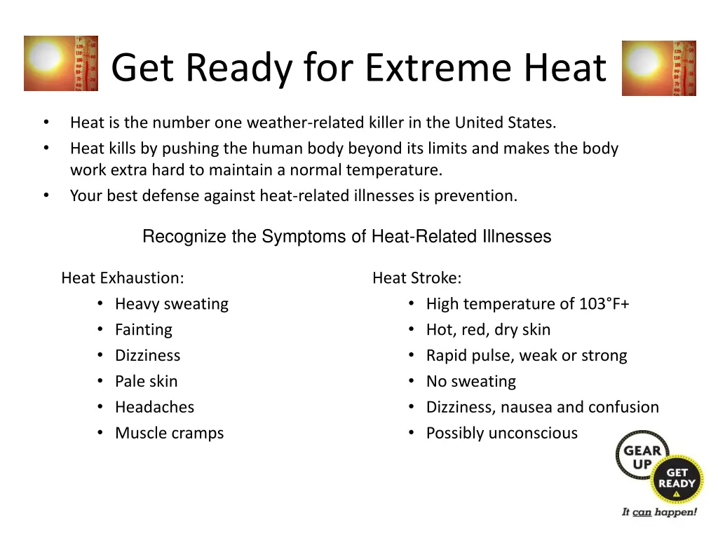 get ready for extreme heat