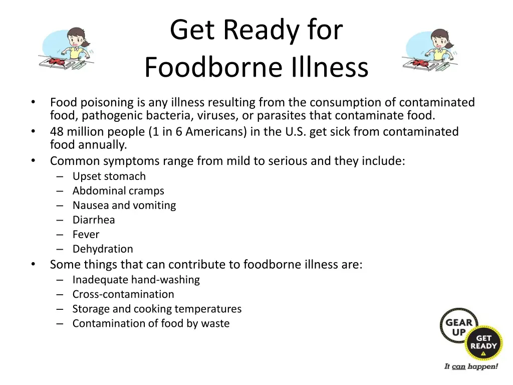 get ready for foodborne illness