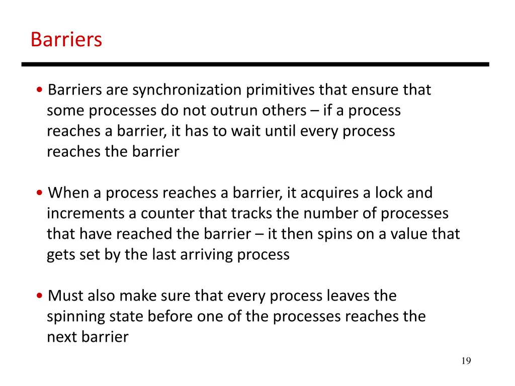 barriers