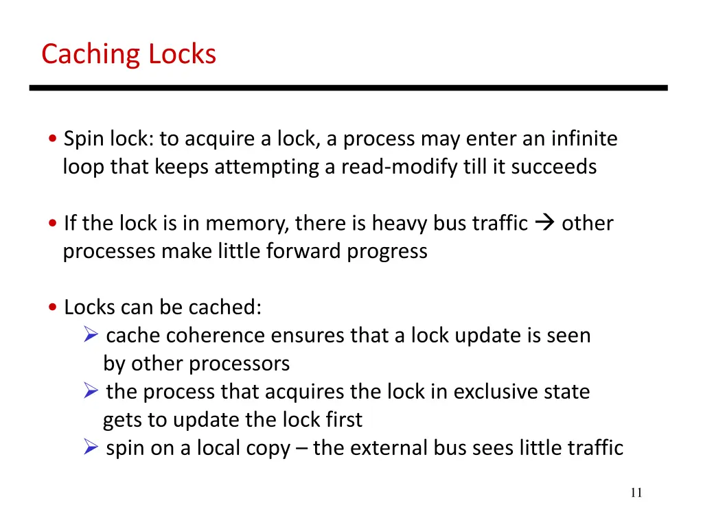 caching locks