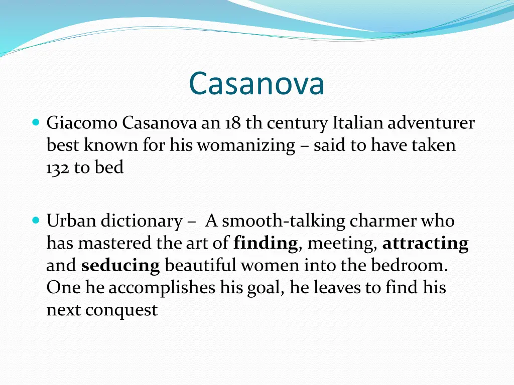 casanova 1