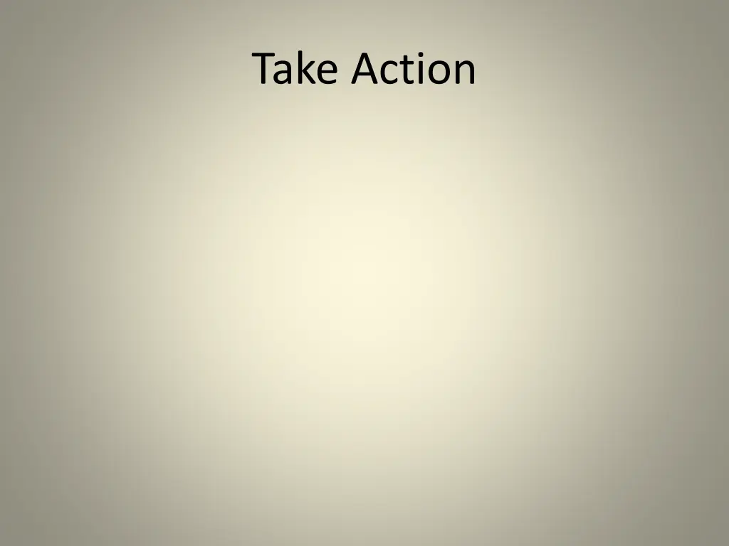 take action