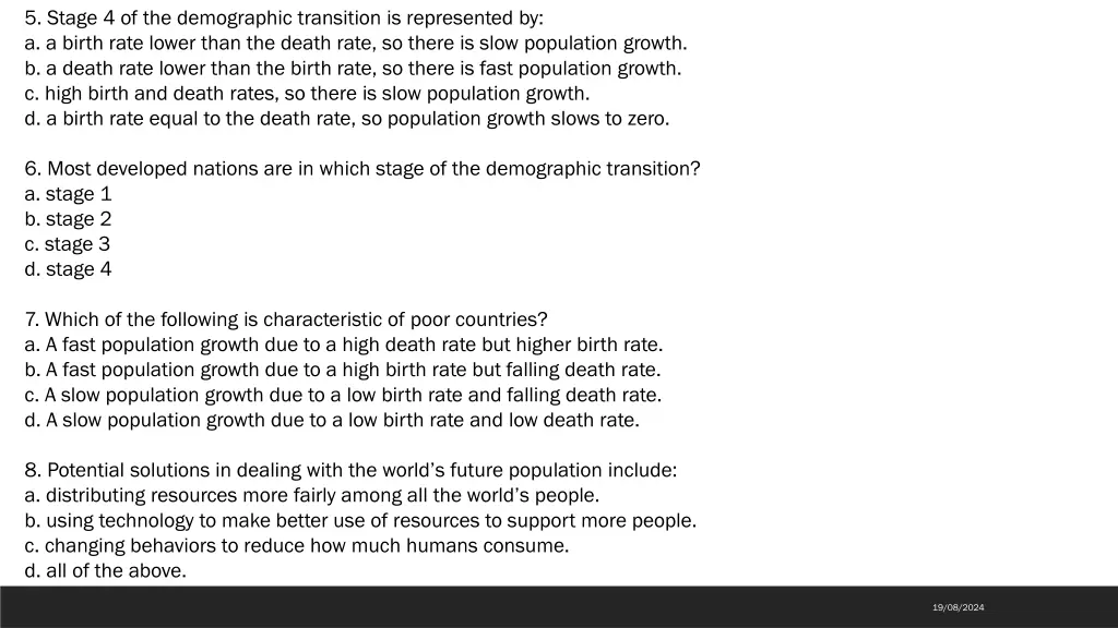 5 stage 4 of the demographic transition