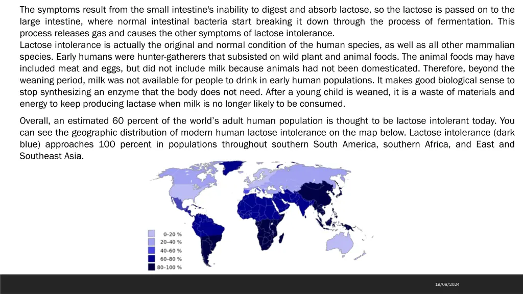 the symptoms result from the small intestine