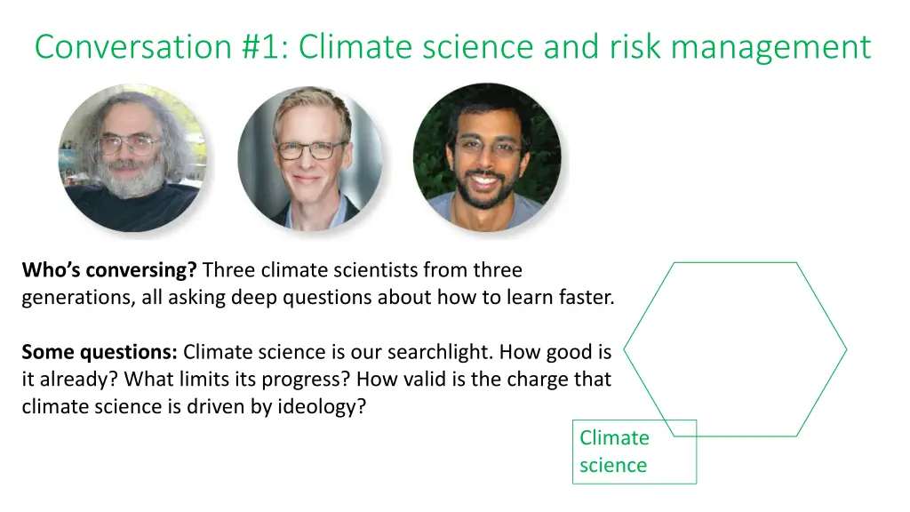 conversation 1 climate science and risk management