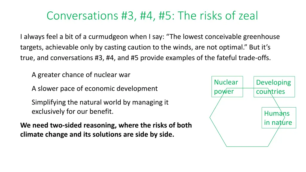 conversations 3 4 5 the risks of zeal