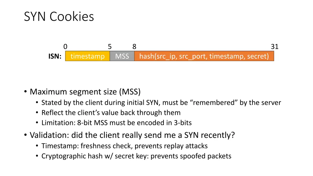 syn cookies