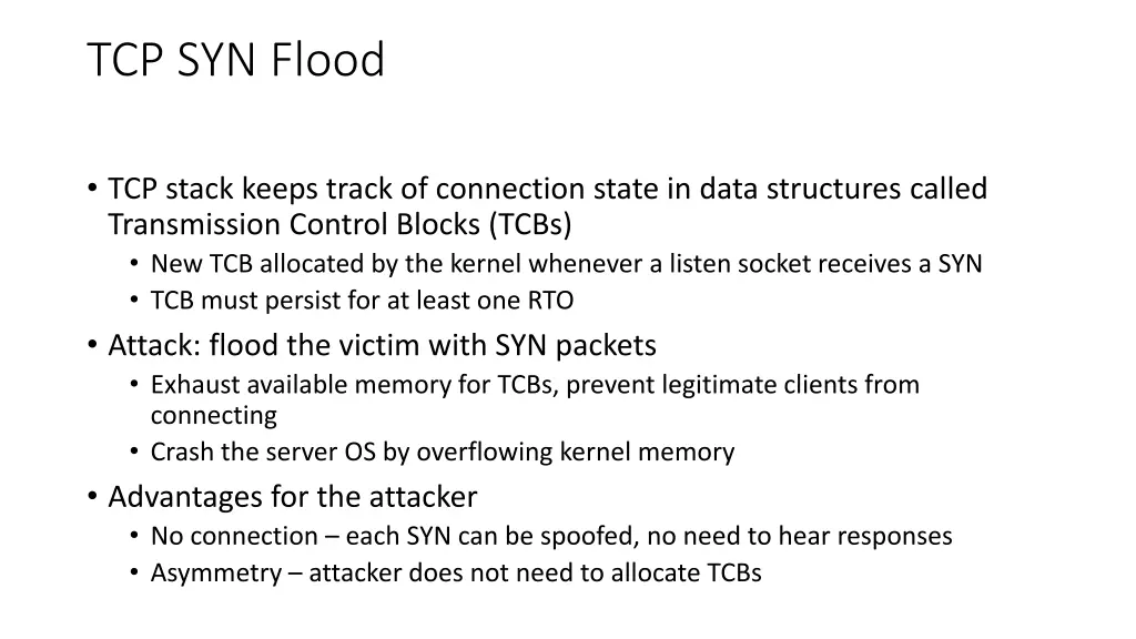 tcp syn flood