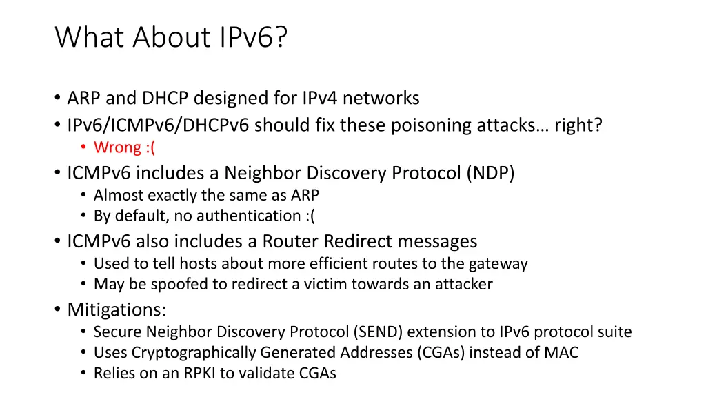 what about ipv6