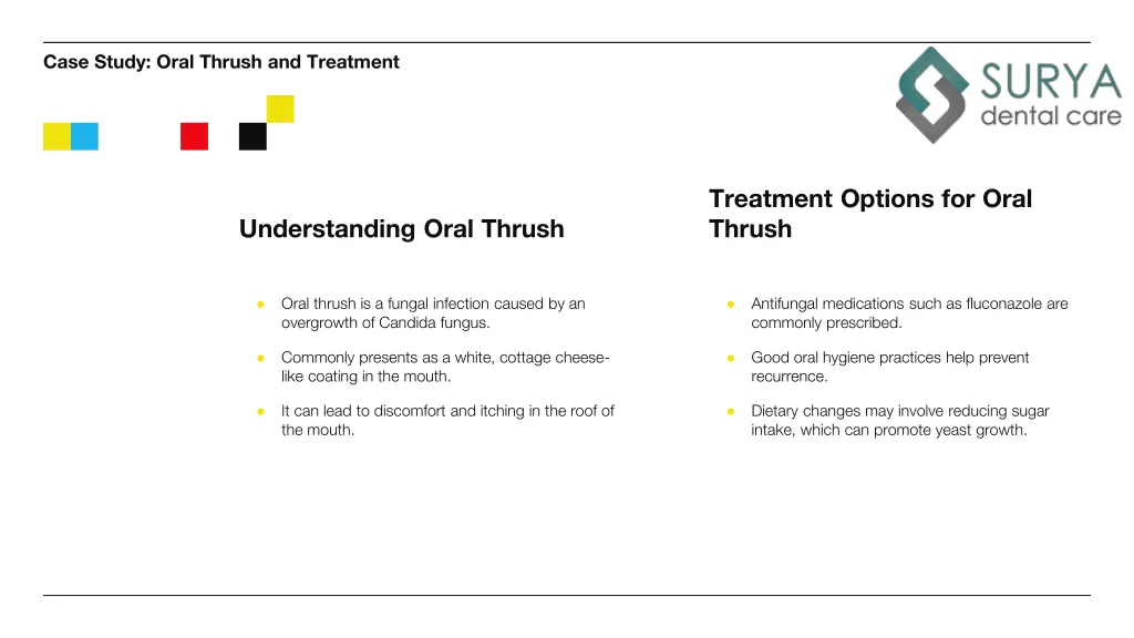 case study oral thrush and treatment