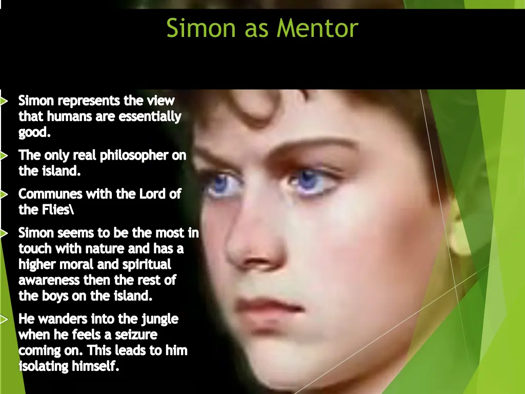 simon as mentor