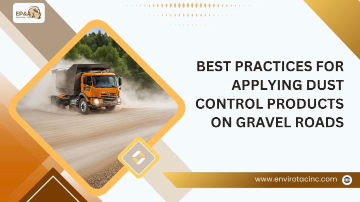 best practices for applying dust control products