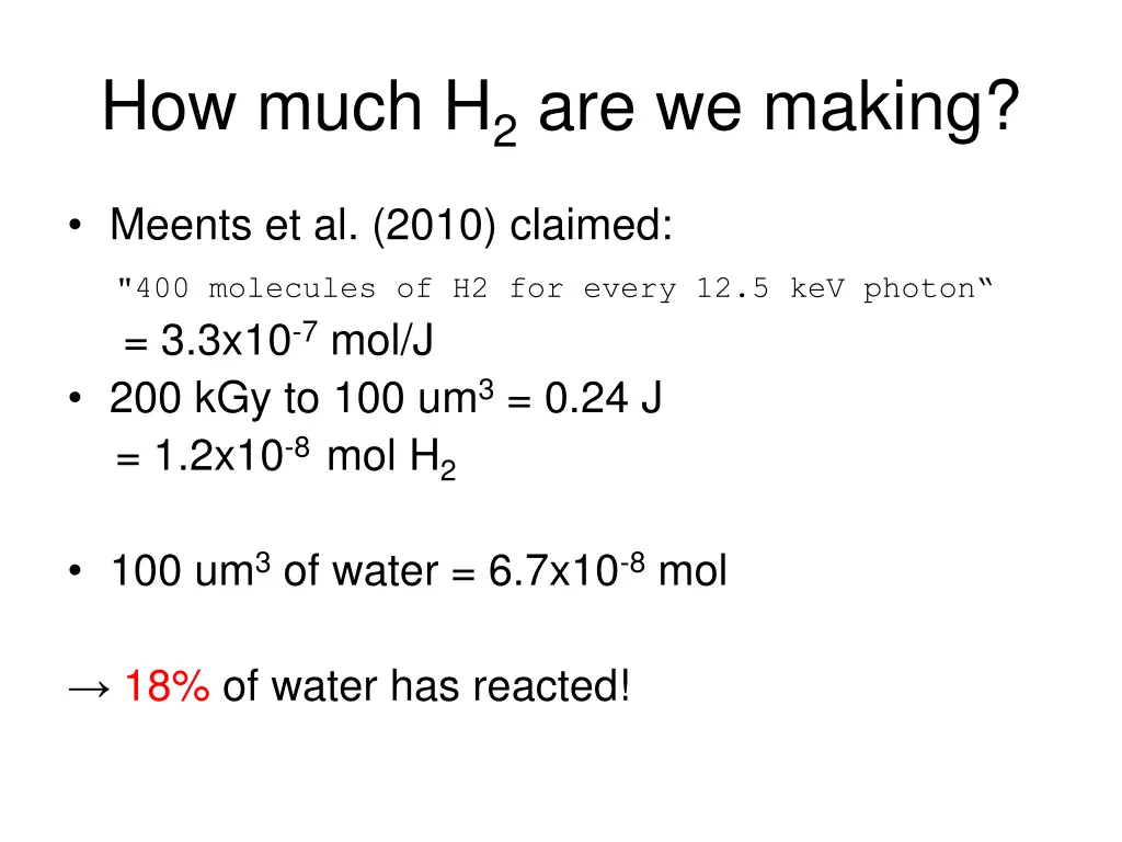 how much h 2 are we making