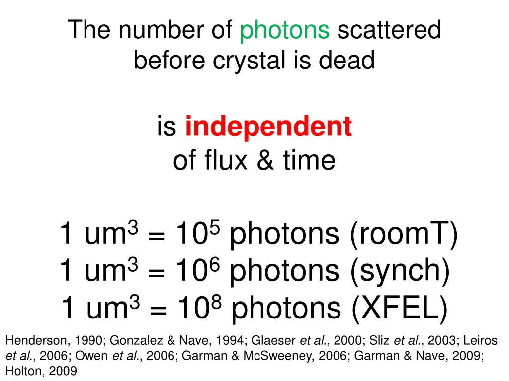 the number of photons scattered before crystal