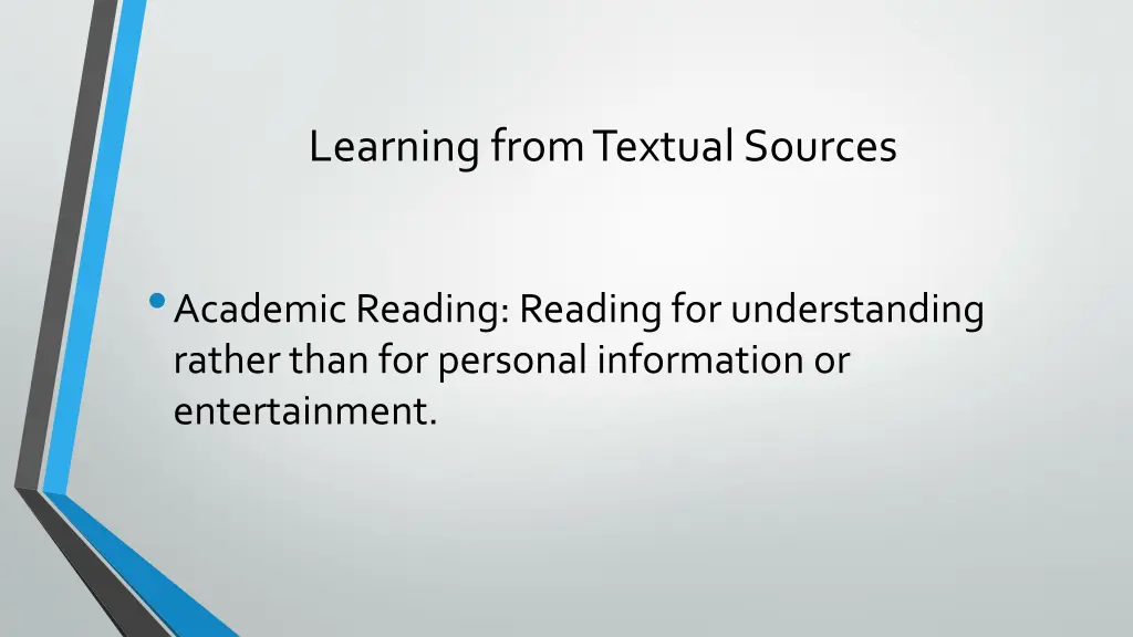 learning from textual sources