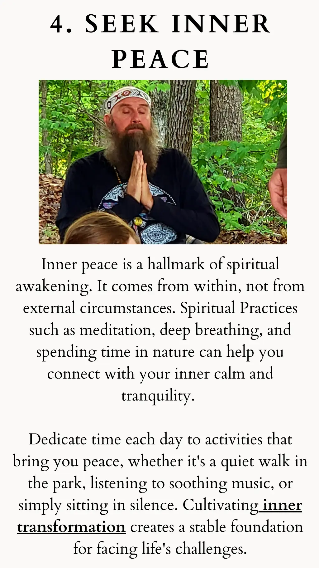 4 seek inner peace