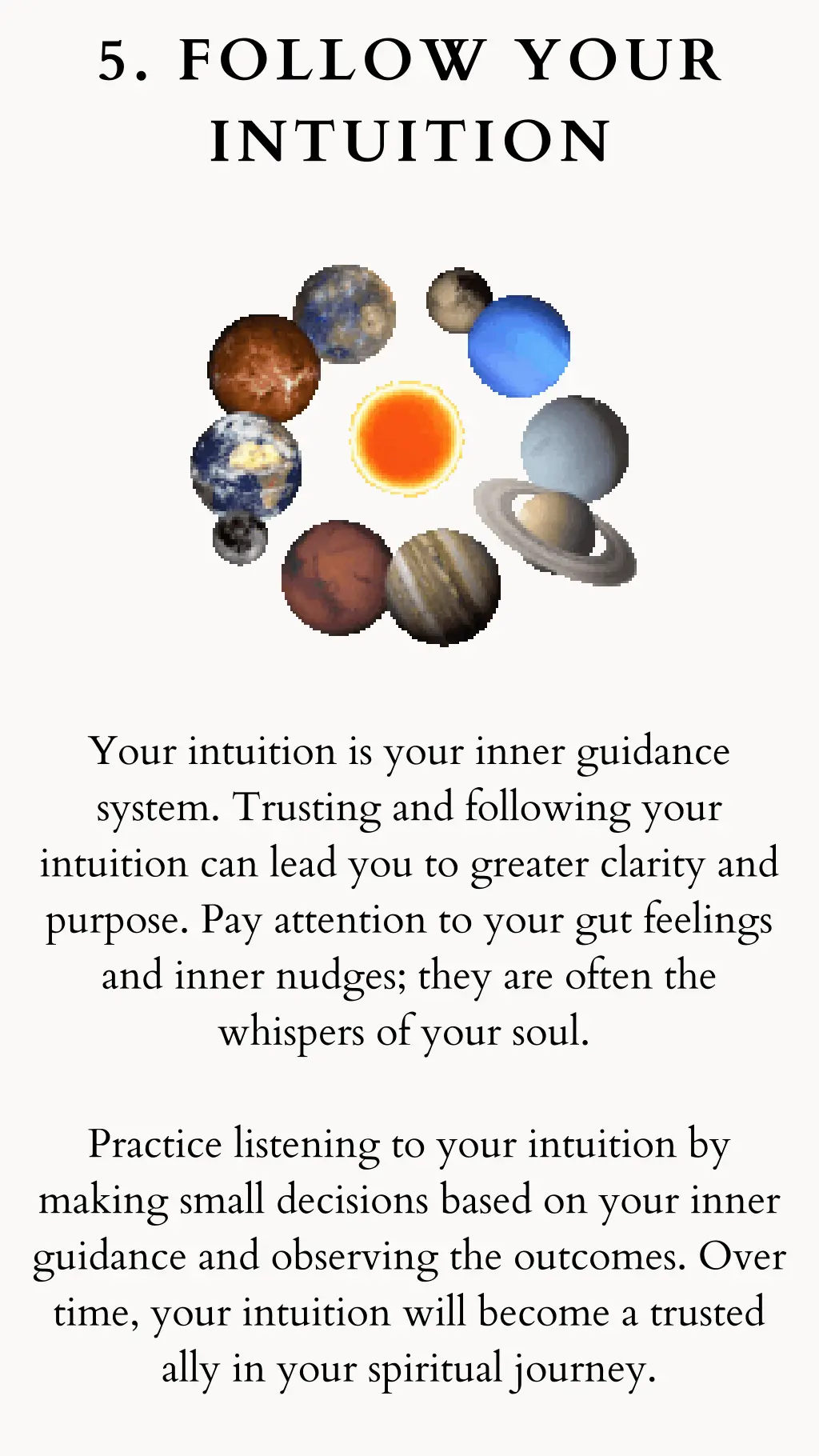 5 follow your intuition