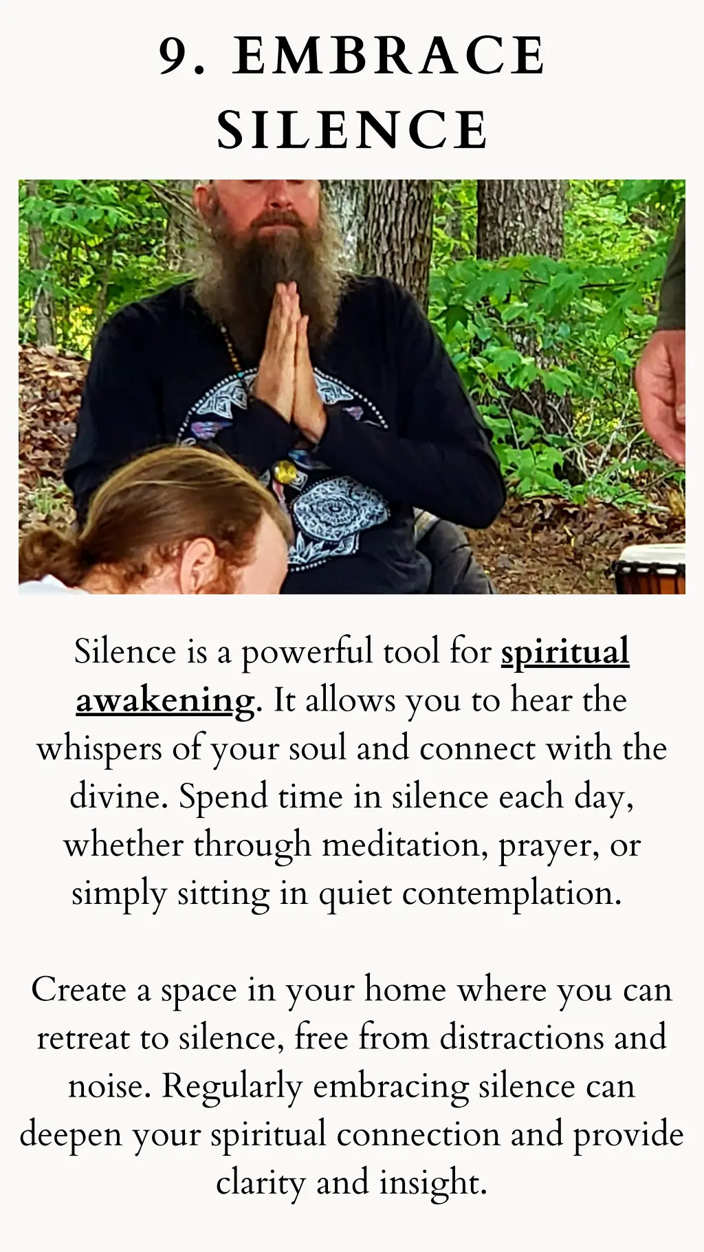 9 embrace silence