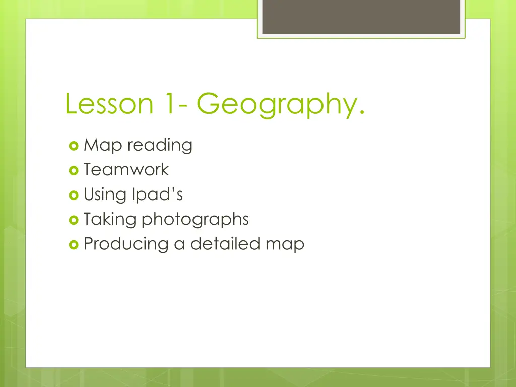 lesson 1 geography