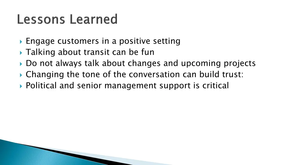 engage customers in a positive setting talking