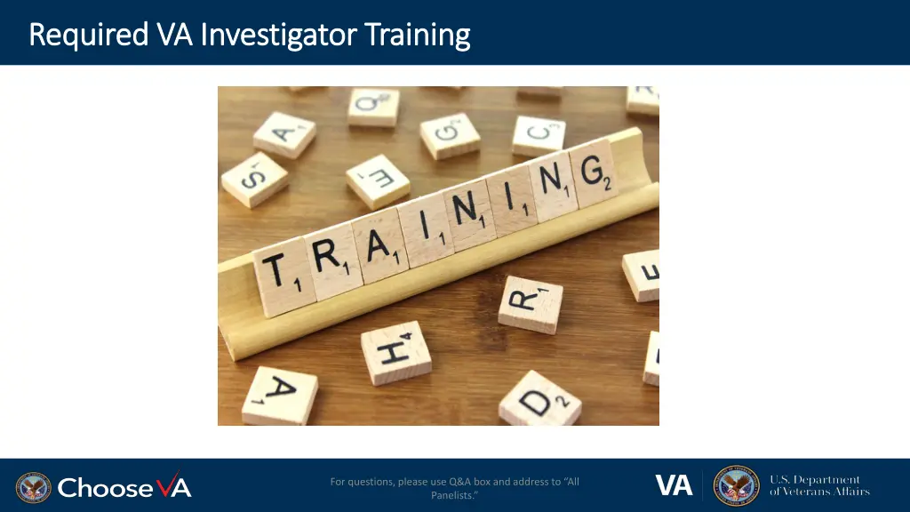 required va investigator training required