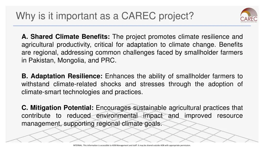 why is it important as a carec project