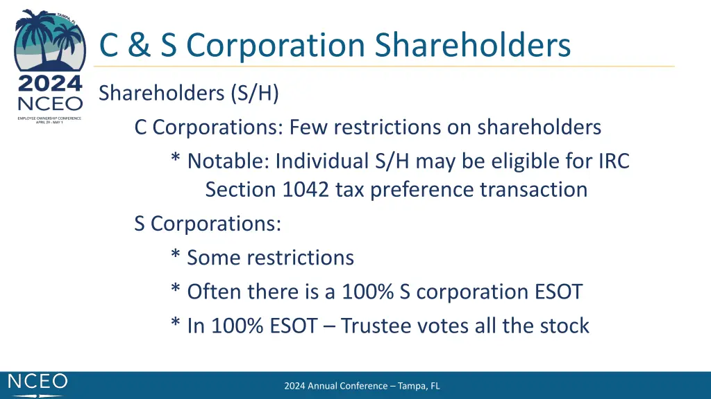 c s corporation shareholders