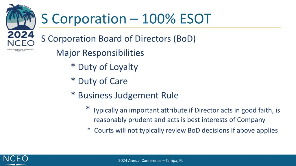 s corporation 100 esot 3