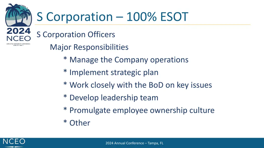 s corporation 100 esot 5