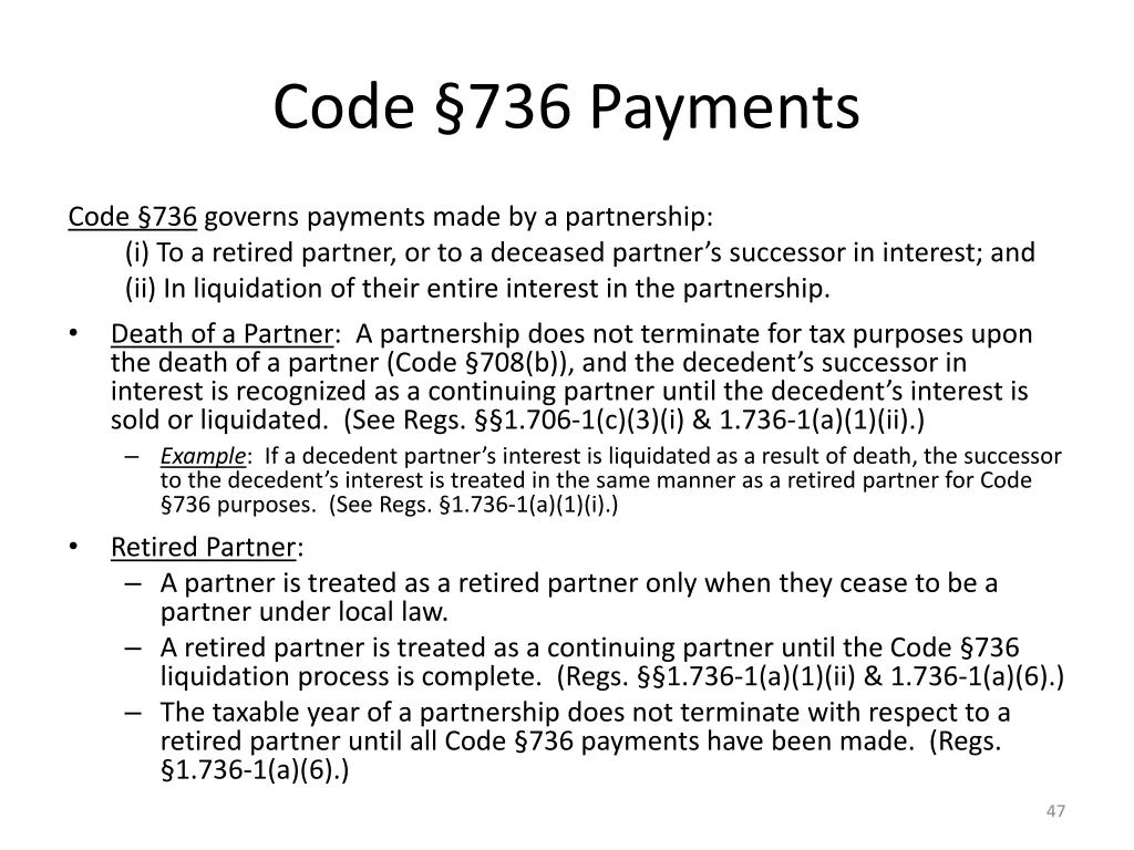 code 736 payments