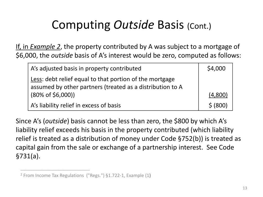 computing outside basis cont 2