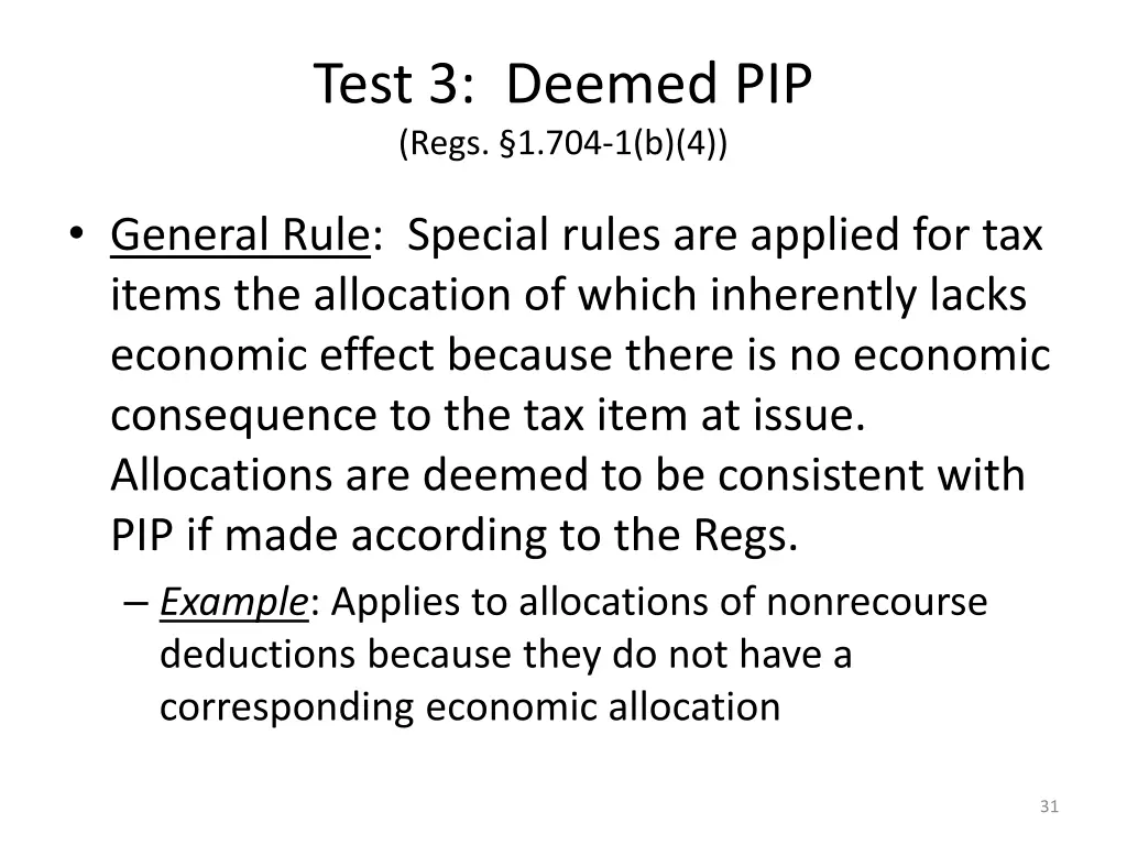 test 3 deemed pip regs 1 704 1 b 4