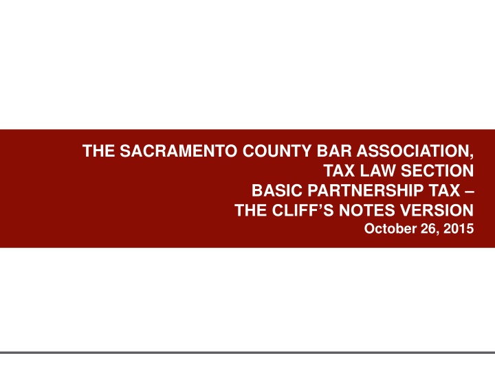 the sacramento county bar association