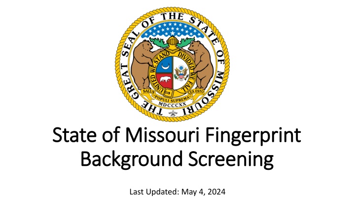 state of missouri fingerprint state of missouri