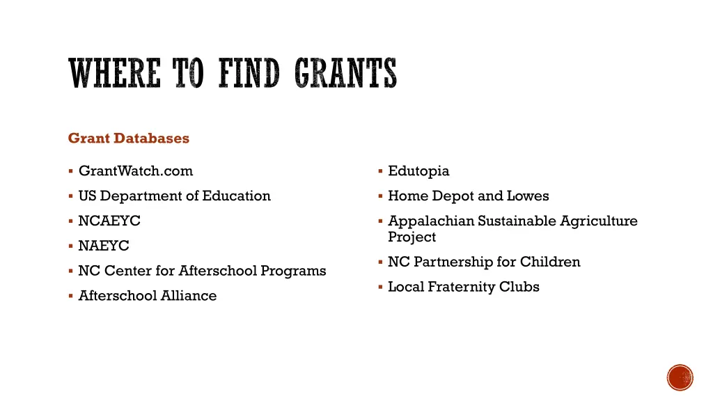 where to find grants