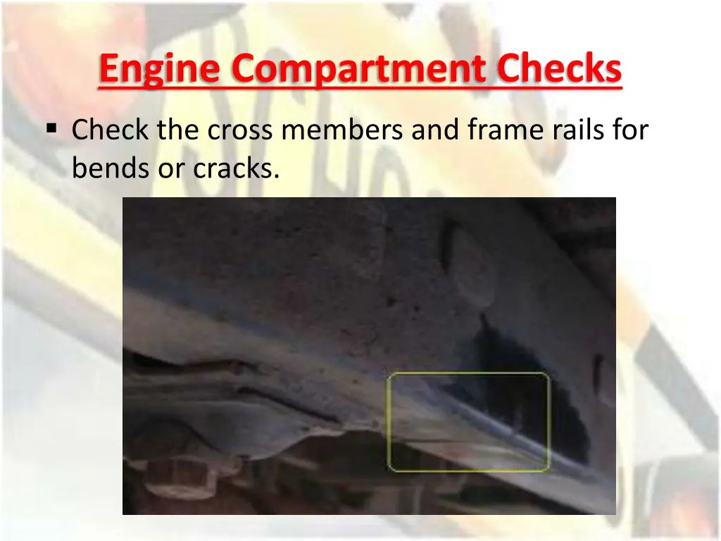 engine compartment checks 2