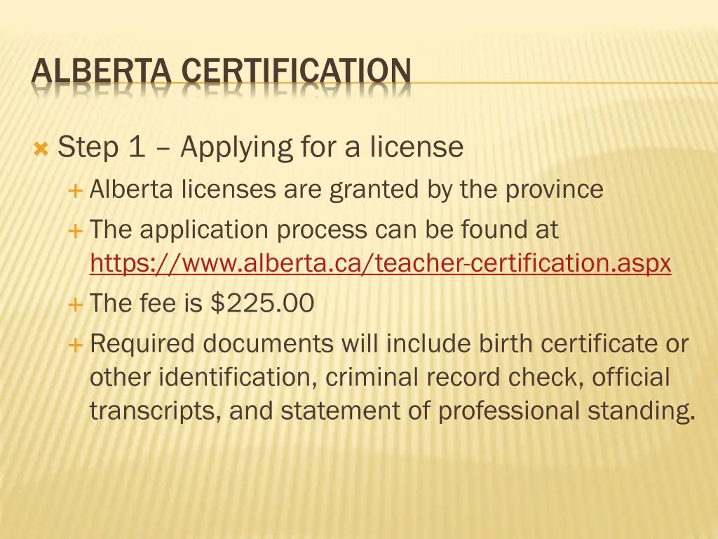 alberta certification