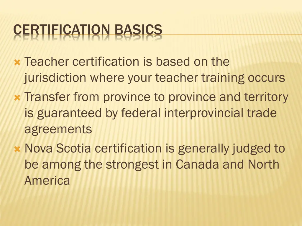 certification basics